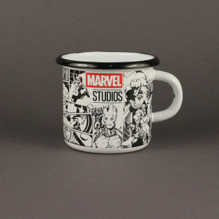 Емальована кружка "Marvel" біла, 400 мл