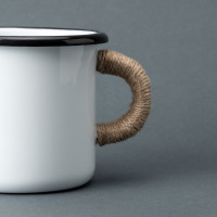 Обмотка на ручку кружки мотузкою Enamel mug Обмотка на ручку кружки мотузкою Enamel mug