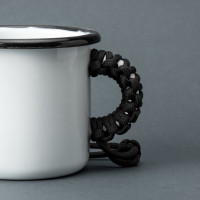 Обмотка на ручку кружки паракордом Enamel mug Обмотка на ручку кружки паракордом Enamel mug